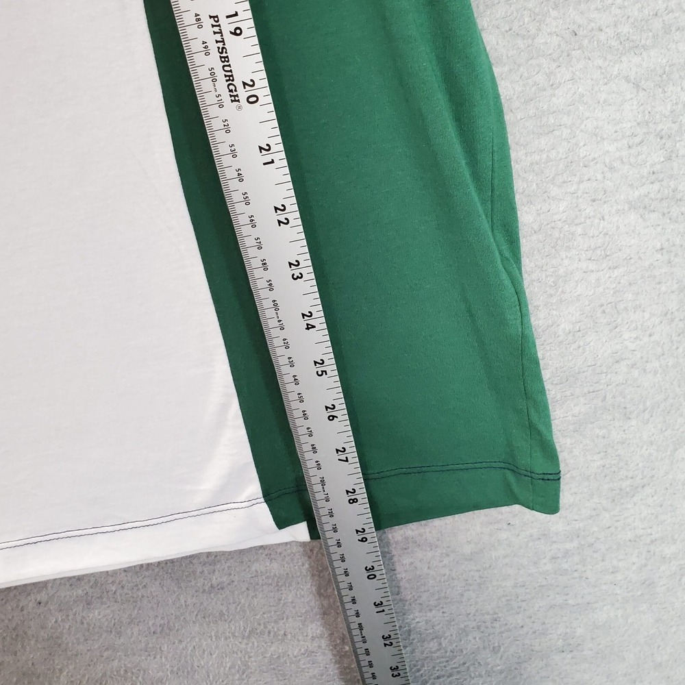 Guess Men Shirt Large Green Colorblock Logo Embroidered Short‎ Sleeve NWT - Picture 3 of 11